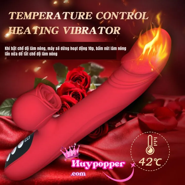 Dương vật giả thụt tự động Rose cao cấp