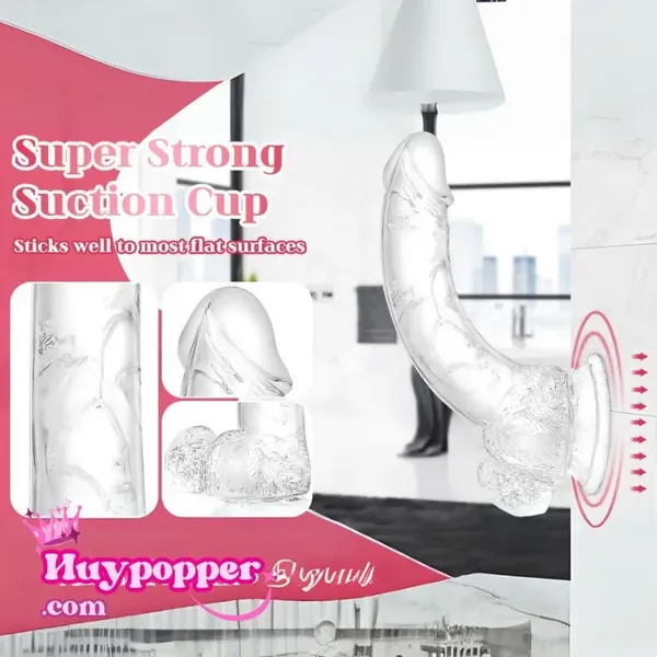 Dương vật giả trong suốt size khủng 25cm