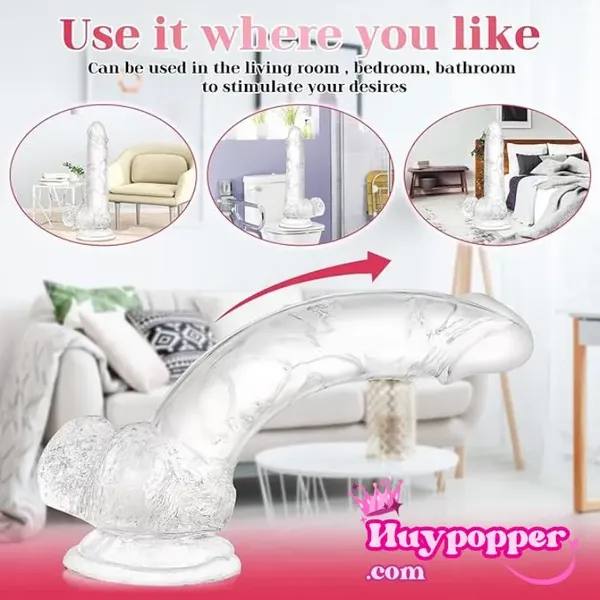 Dương vật giả trong suốt size khủng 25cm