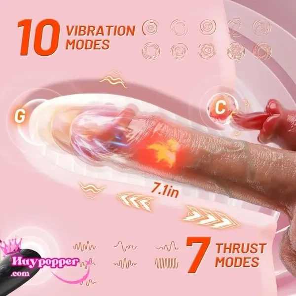 Dương vật giả tự động rung thụt siêu thật