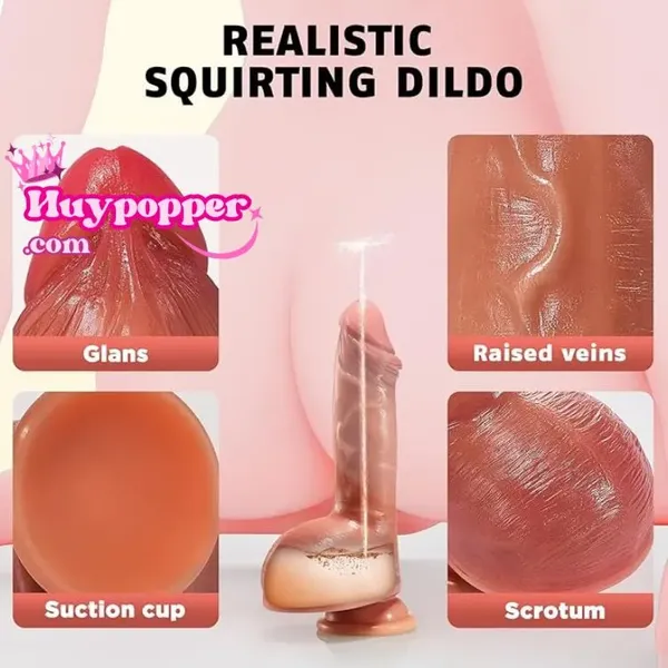 Dương vật giả phun nước như thật màu da Xixao