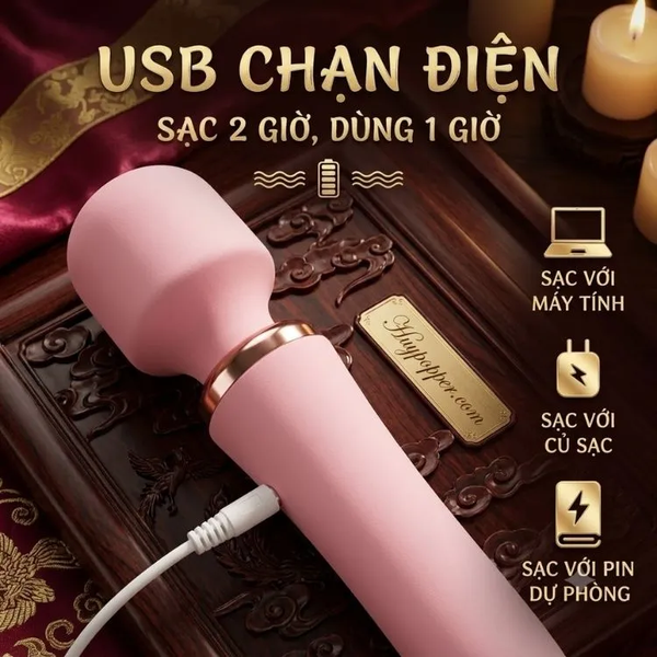 Gậy Massage Eros Mini Rung Kép 2 Đầu Giá Rẻ | Huypopper