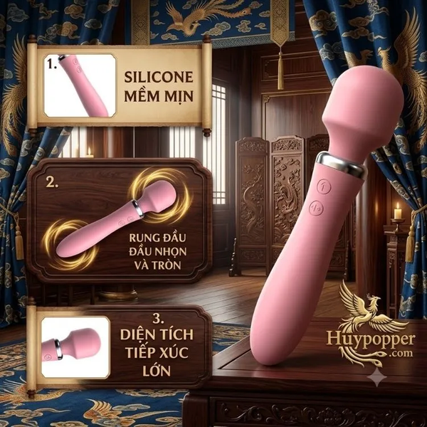 Gậy Massage Eros Mini Rung Kép 2 Đầu Giá Rẻ | Huypopper