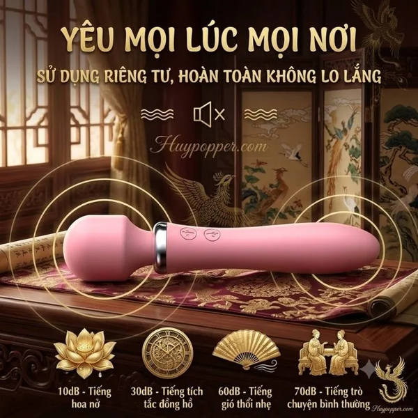Gậy Massage Eros Mini Rung Kép 2 Đầu Giá Rẻ | Huypopper