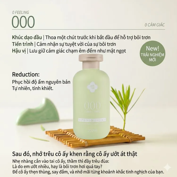 Gel Bôi Trơn 000 Tự Nhiên Cấp Ẩm HA Siêu Mượt Lâu Khô