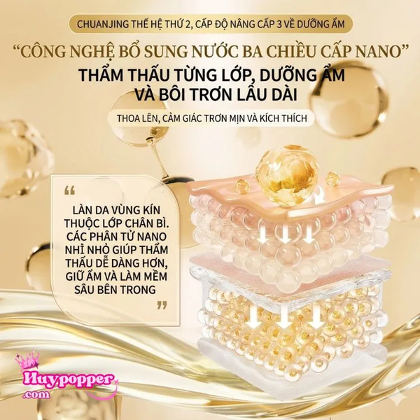  Gel bôi trơn tơ tằm Chuanjing - Kết cấu kéo sợi smooth mượt mà, kích thích tiết dịch