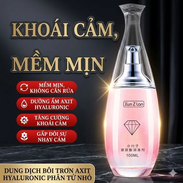 Gel bôi trơn gốc nước lâu khô Xun Z Lan - Sạch sẽ không để lại cặn, an toàn cho nữ