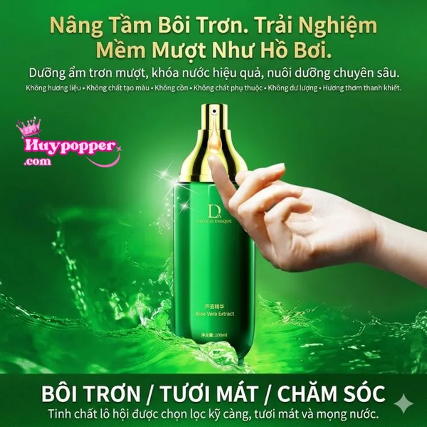 Gel bôi trơn DUAI cao cấp - Chiết xuất aloe vera làm mát, chống đau rát