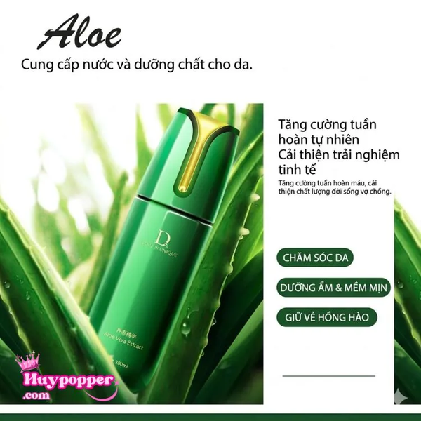 Gel bôi trơn DUAI cao cấp - Chiết xuất aloe vera làm mát, chống đau rát