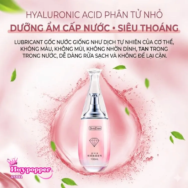 Gel bôi trơn gốc nước lâu khô Xun Z Lan - Sạch sẽ không để lại cặn, an toàn cho nữ