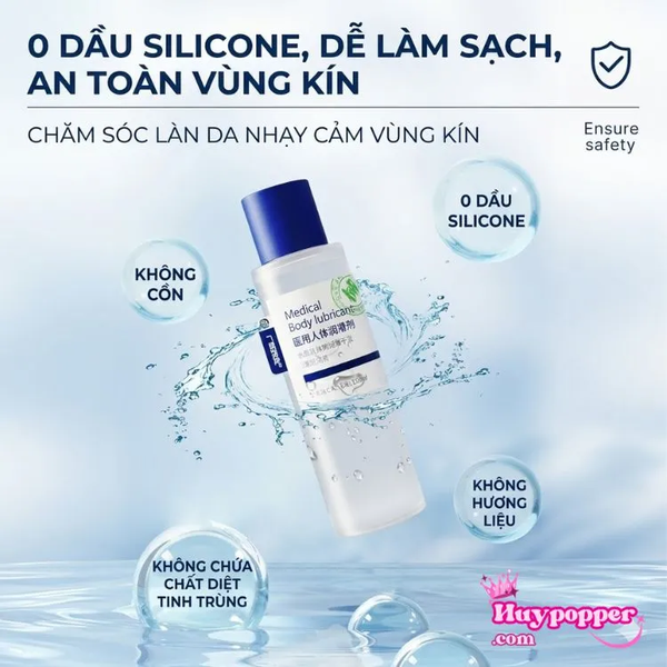 Gel Bôi Trơn Cơ Thể Medical Blue Cấp Nước Không Cần Rửa