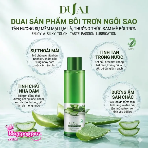 Gel bôi trơn giá rẻ bình dân Chân Ái DUAI - Kết cấu mượt và trơn, siêu lâu khô tiết kiệm