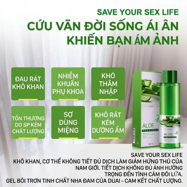 Gel bôi trơn giá rẻ bình dân Chân Ái DUAI - Kết cấu mượt và trơn, siêu lâu khô tiết kiệm