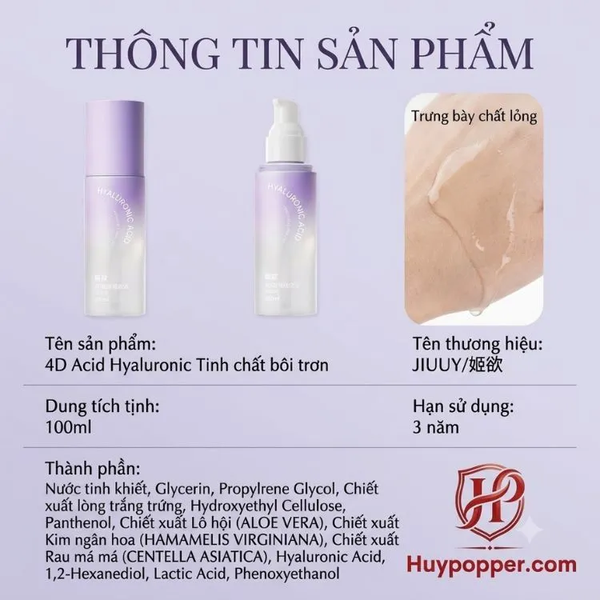 Gel Bôi Trơn Selene Hyaluronic Acid 4D Dưỡng Ẩm Lâu Dài