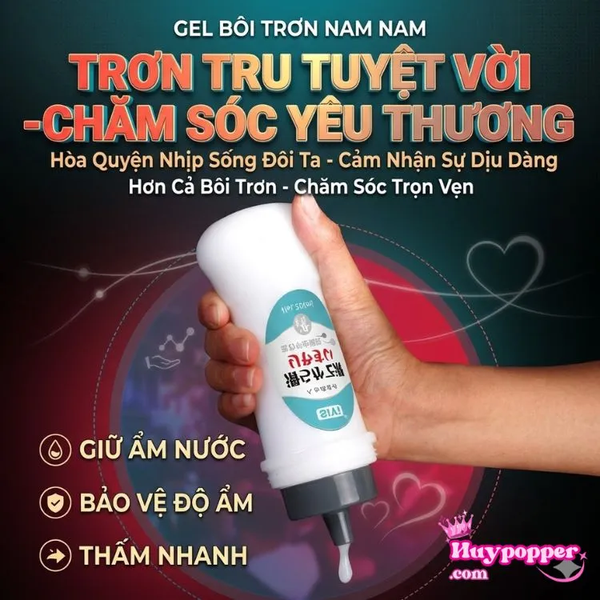 Chai Gel Bôi Trơn Nam Nam SIYI Màu Tinh Trùng Độc Lạ Lâu Khô