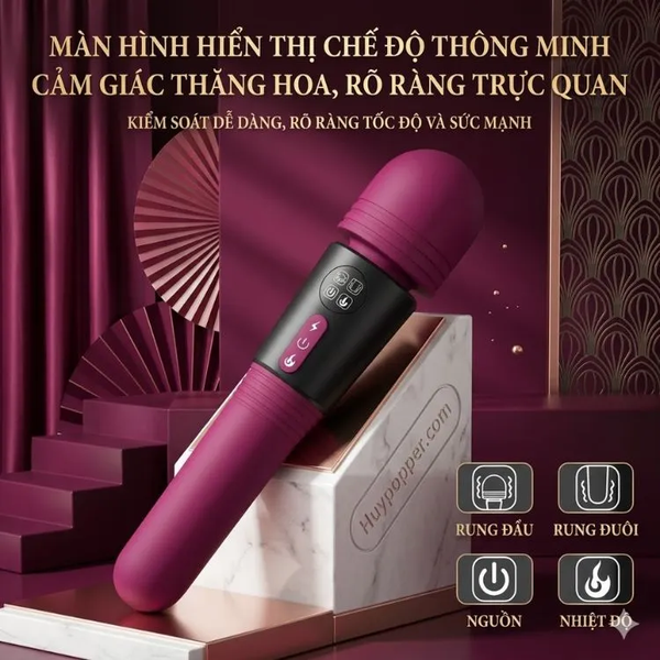 Thanh rung massage cầm tay hai đầu rung kép mạnh mẽ Aurelia