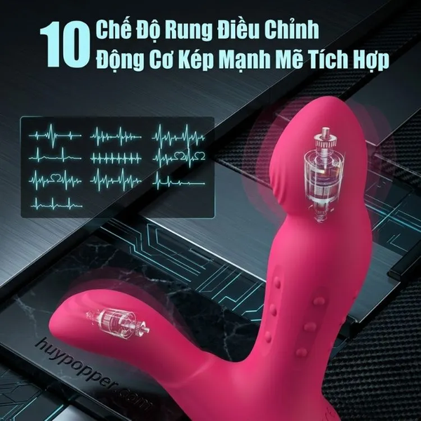 Máy massage điểm G nam Mily – Điều khiển bằng remote từ xa 10m