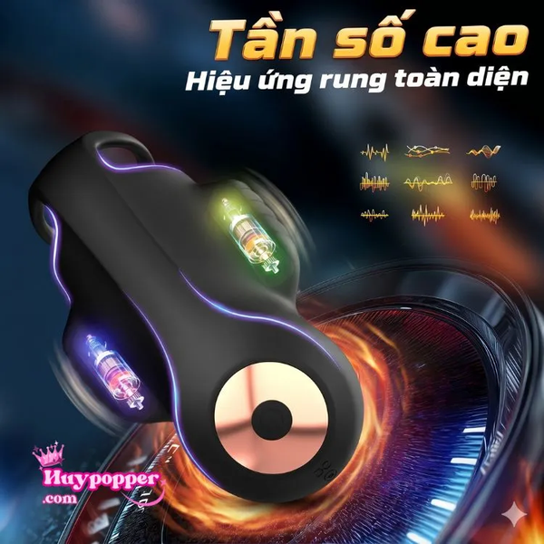 Máy Massage Dương Vật Điều Khiển App Rung Siêu Âm Đầu Khất