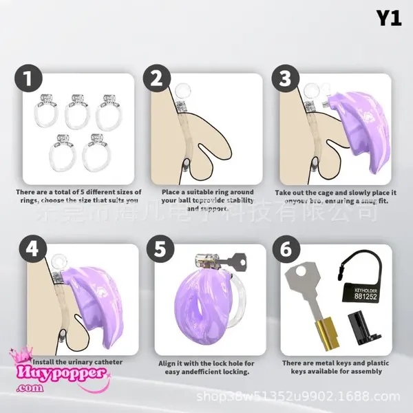 Khóa Dương Vật Hình Âm Đạo Harem - Hạn Chế Cương Dương, Tránh Tuột Hiệu Quả