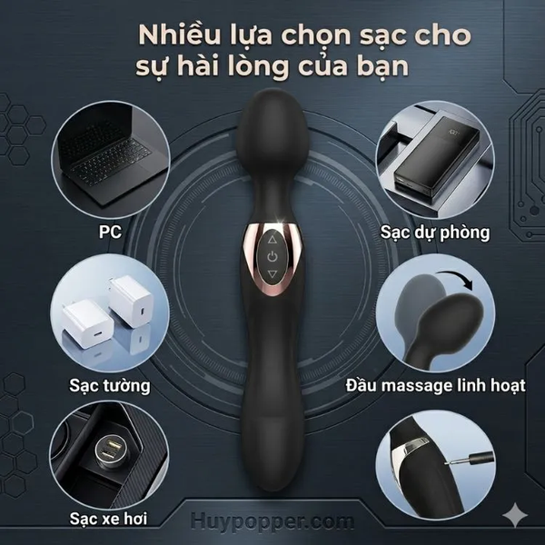 Chày rung 2 đầu cực mạnh Arthur