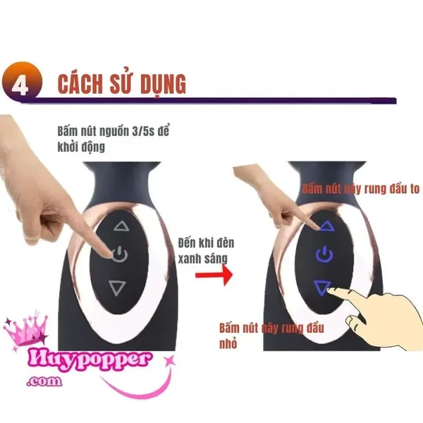 Chày rung 2 đầu cực mạnh Arthur