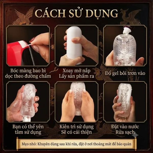 Cốc thủ dâm nam Perseus trong suốt có vỏ ngụy trang, chống nước