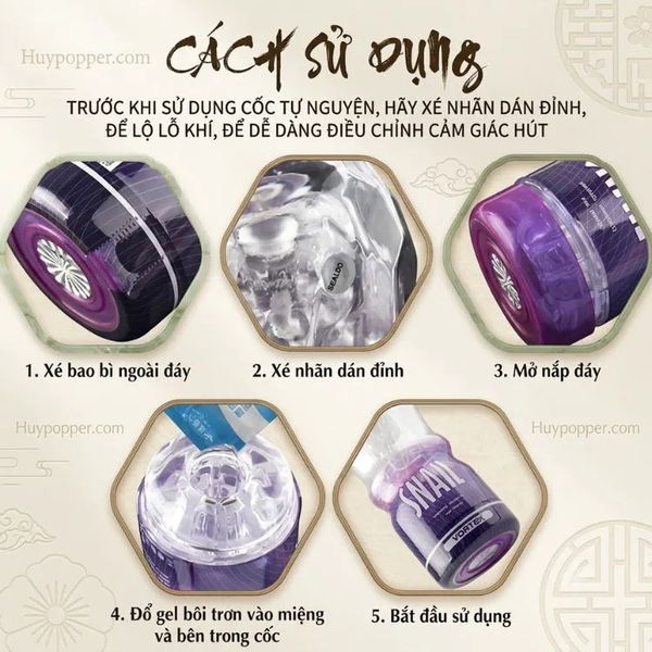 Cốc Thủ Dâm Trong Suốt Nhìn Thấy Bên Trong Snail Vortex | Ngon Bổ Rẻ Cho Sinh Viên