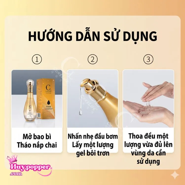 Gel Bôi Trơn Gốc Nước Cokelife HA Sang Trọng Giữ Ẩm Tối Ưu
