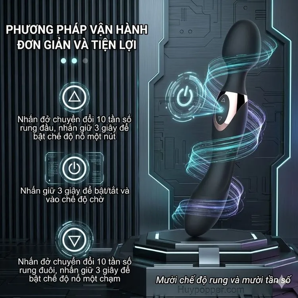 Chày rung 2 đầu cực mạnh Arthur