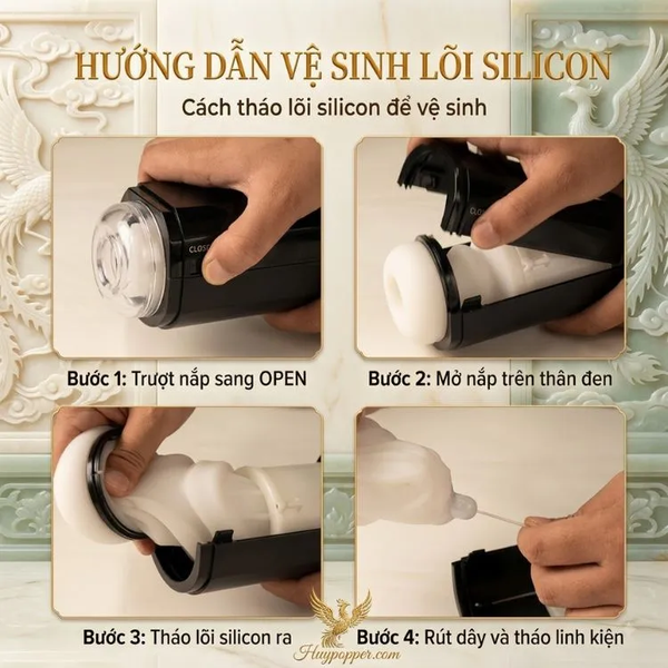 Máy tự sướng cho Nam Chloris | Màn Hình LCD Thông Minh Rung Hút Đa Tầng Cực Mạnh