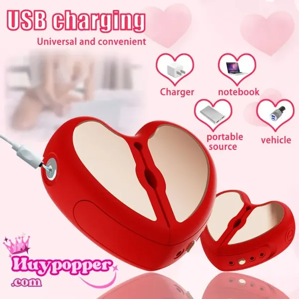 Kẹp vú rung điều khiển từ xa bằng app Heart