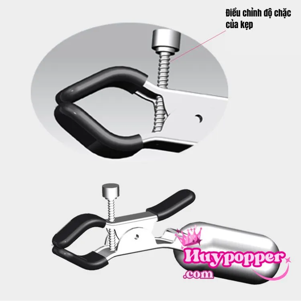 Kẹp vú rung inox Sella
