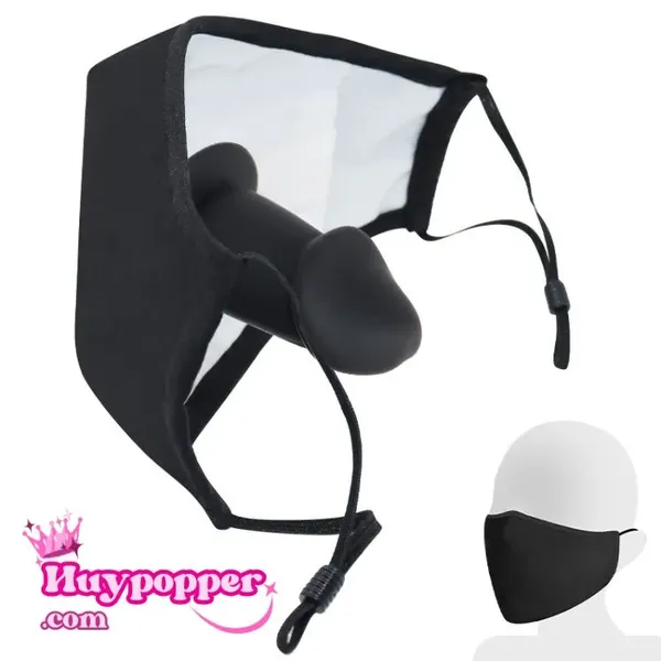 Khẩu trang kèm dương vật giả chơi BDSM