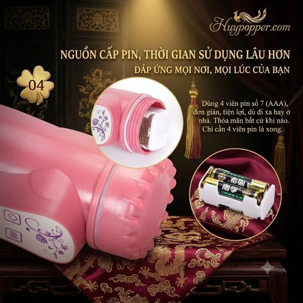Que Rung Hậu Môn Innocentia | Động Cơ Rung Đỉnh Đầu Kích Thích Trực Diện
