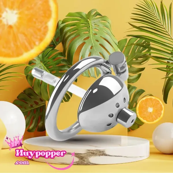 Khóa dương vật inox bít đầu có thông tiểu