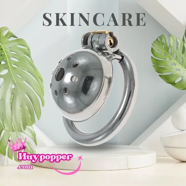 Khóa dương vật kim loại mini bít đầu