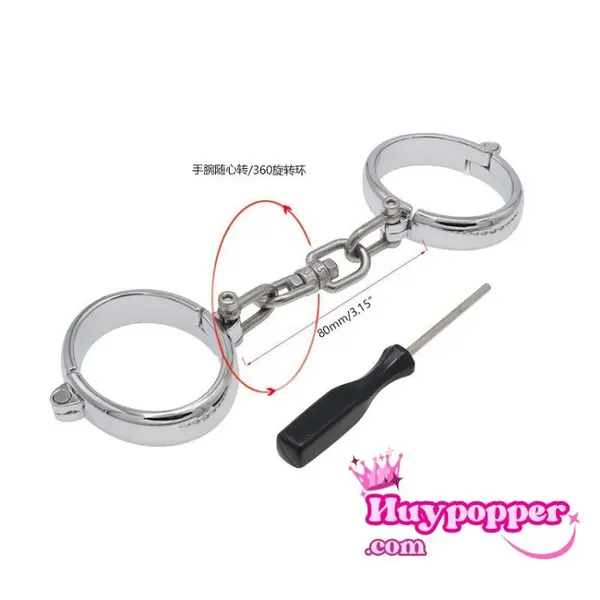 Còng tay inox chơi bdsm