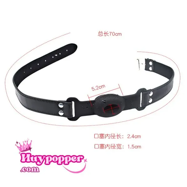 Bóng bịt miệng silicon dẹp có lỗ