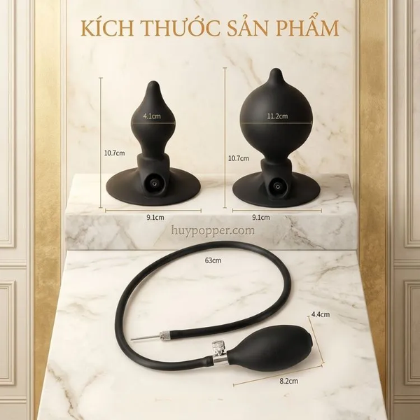 Plug bơm hơi hít tường Orcinus – Thiết kế rảnh tay, mở rộng 11.2cm