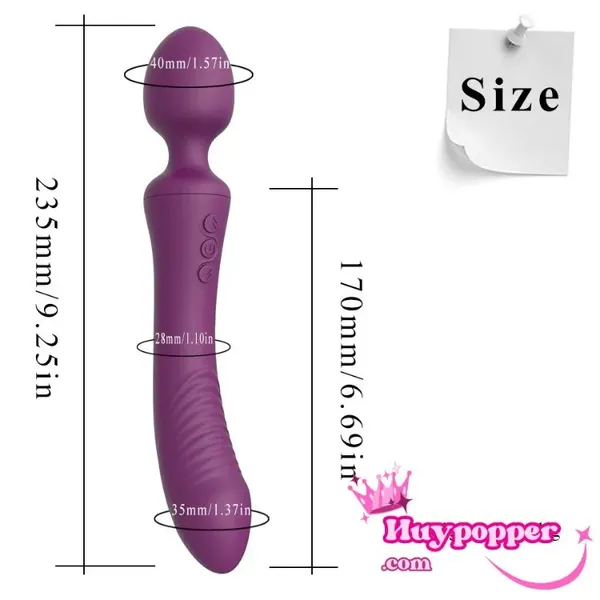 Chày Rung 2 Đầu Sparta - Kích Thích Kép Điểm G & Hậu Môn