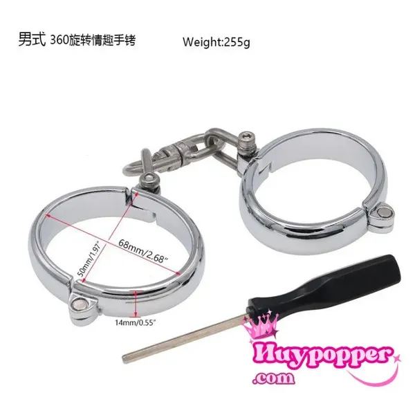 Còng tay inox chơi bdsm