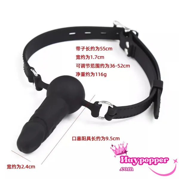 Đồ Chơi BDSM bóng bịt miệng kèm dương vật