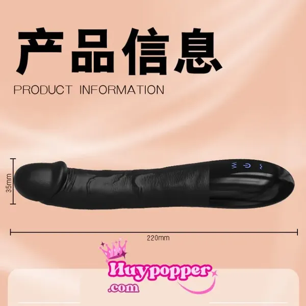 Dương vật giả cầm tay màu đen