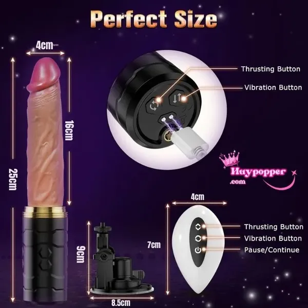 Dương vật giả rung thụt ngụy trang cao cấp