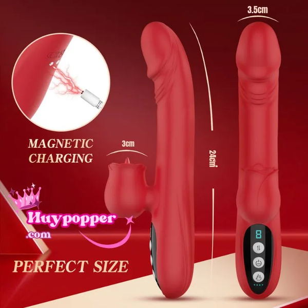 Dương vật giả thụt tự động Rose cao cấp