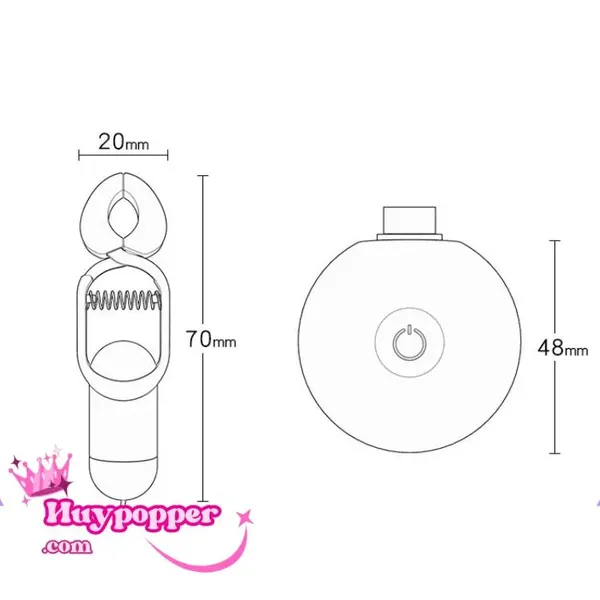 Kẹp Đầu Ti Có Rung Galaku