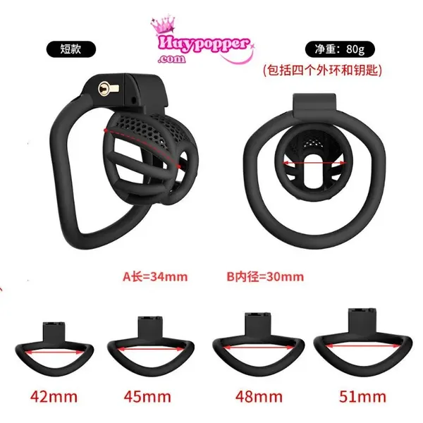 Khóa dương vật cobra tổ ong thông thoáng