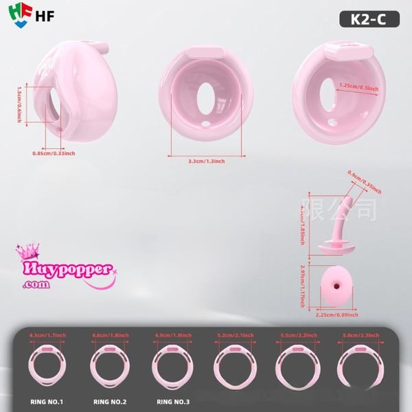 Khóa Dương Vật Hình Âm Đạo K2-C - Chất Liệu Siêu Nhẹ, Tàng Hình Qua Cổng Sân Bay