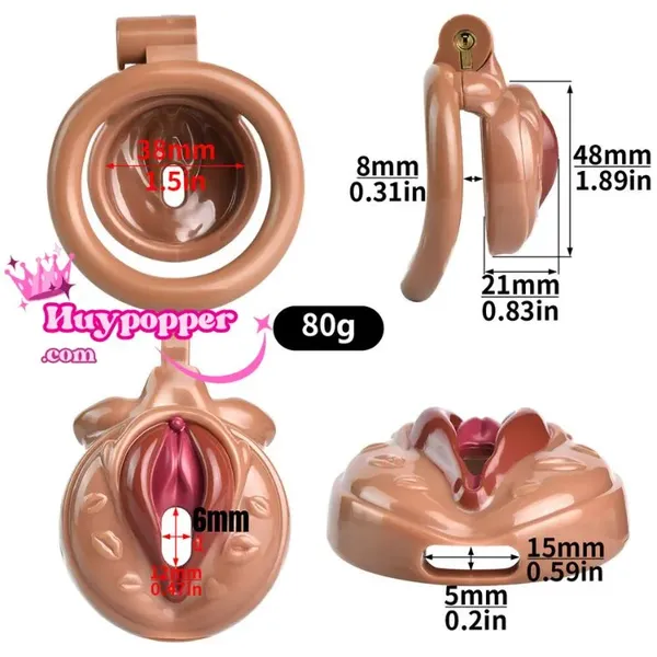 Khóa dương vật mini tạo hình âm đạo tinh xảo