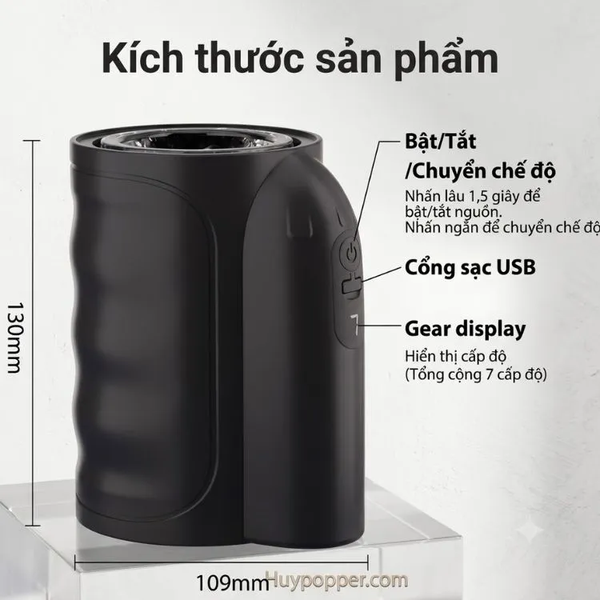 Máy Thủ Dâm Thông 2 Đầu Infernus | Xoay Thụt Tự Động Lực Mạnh, Dễ Vệ Sinh
